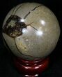 Beautiful Polished Septarian Sphere #32029-2